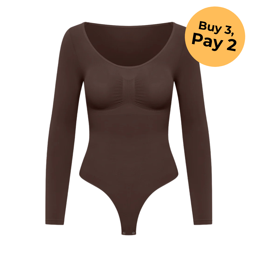 Bodysuit Shapewear Longsleeve with String