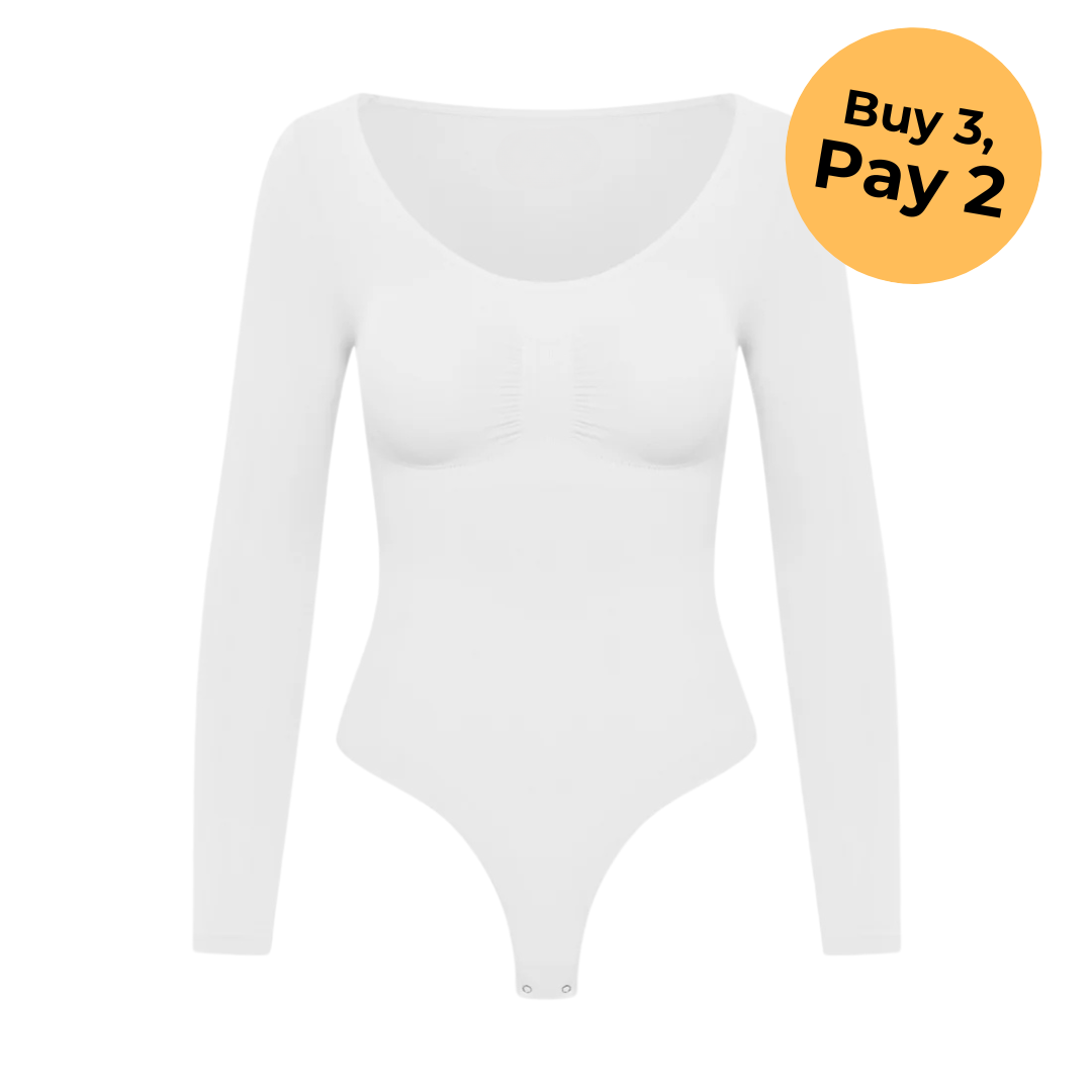 Bodysuit Shapewear Longsleeve with String