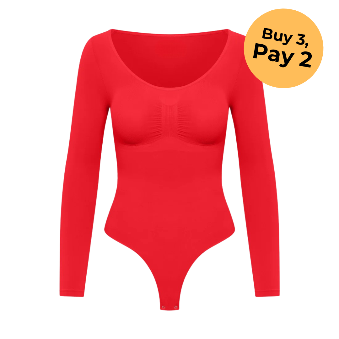 Bodysuit Shapewear Longsleeve with String
